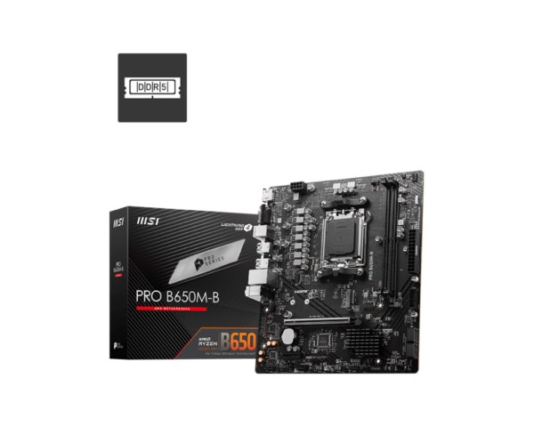 MSI PRO B650M-B Motherboard Supports AMD Ryzen™  7000 Series AMD Processors DDR5 Support