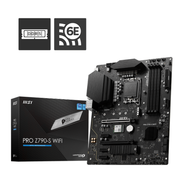 MSI PRO Z790-S WIFI GEN5 Motherboard Support Intel® Core™ 14th/ 13th/ 12th Gen Processors